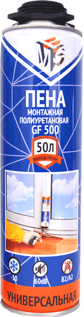 Полиуретановая пена для общего применения GF 500 мл.